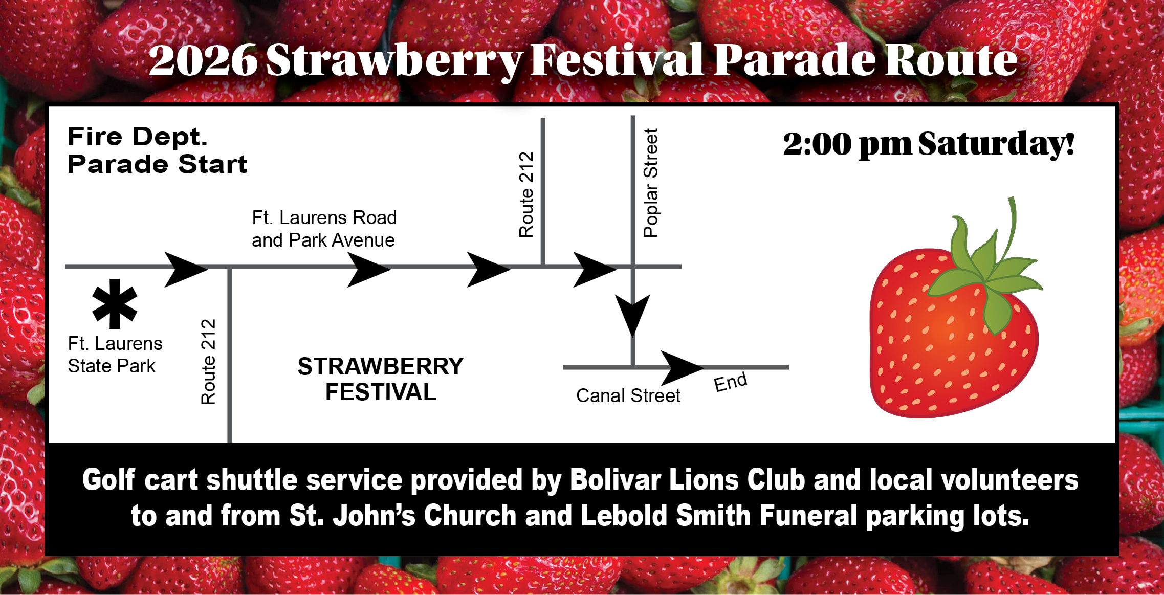 Parade route 2026